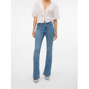 Flared Jeans - Blauw - Katoen - Mid Rise