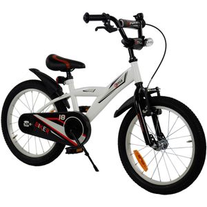 2Cycle Biker Kinderfiets - 18 inch - Wit