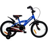 2Cycle Biker - Blauw - Jongensfiets 4 tot 6 jaar kinderfiets