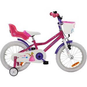 2Cycle Princess - Roze - Meisjesfiets 4 tot 6 jaar kinderfiets