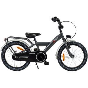 2Cycle Nitro - Kinderfiets - 18 inch - Antraciet - Jongensfiets -18 inch fiets kinderfiets