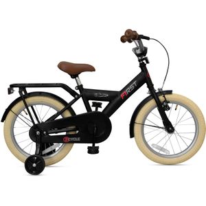 2Cycle First Kinderfiets - 16 inch - Zwart - 4 tot 6  jaar