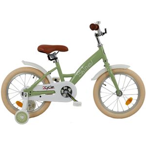2Cycle Shine - Kinderfiets - 16 inch - Groen - Meisjesfiets - 16 inch fiets kinderfiets