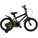2Cycle BMX - Zwart-Groen - Jongensfiets 4 tot 6 jaar kinderfiets