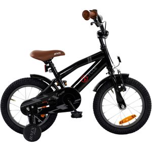 2Cycle BMX-Fun - Kinderfiets - 14 inch - Zwart - Jongensfiets - 14 inch fiets kinderfiets