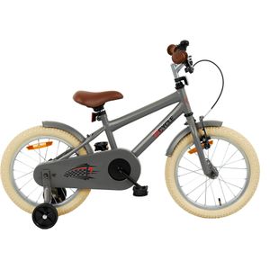 2Cycle BMX - Mat-Grijs - Jongensfiets 4 tot 6 jaar kinderfiets