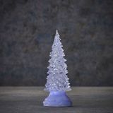 Kerstverlichting - Kerstboom Wit Led Werkt Op Batterijen - Xcm - Breed 8.5cm Diep 8.5cm Hoog 22cm