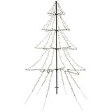 Kunst Kerstbomen - Led Light-up Cl Tw Tree Out Black/warm White 200cm-1200l