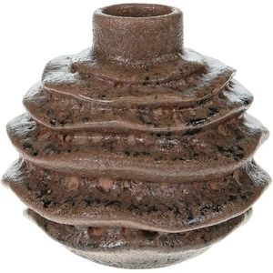 Kruiken En Flessen - Vase Ceramic Ø Black/grey - Breed 15cm Hoog 13.5cm
