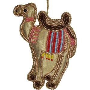 Kersthangers - Ornament Camel Beads Multi - Hoog 11.5cm