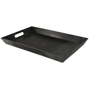 Melamine - Dienblad Rechthoek Grijs Groot - Breed 45.5cm Diep 30.5cm Hoog 4.2cm