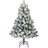 Kunst Kerstbomen - Imperial Pine Tree Snowy Green/white Dia81 Cm - Hoog 120cm