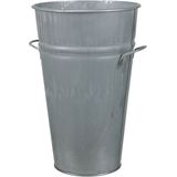 Zink Artikelen - Pc. 1 Bucket W/ears Old Zinc Ø - Breed 19cm Hoog 31cm