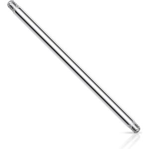 Losse barbell van chirurgisch staal - 1.6 mm - 18 mm