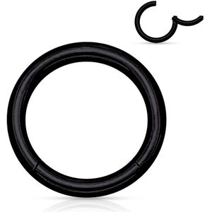 Titanium plated segment ring - 1.6 mm - 12 mm - zwart