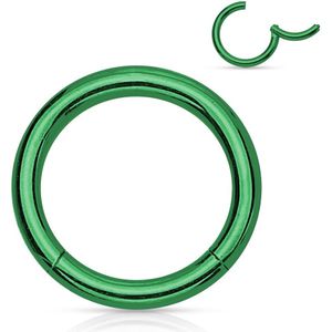 Titanium plated segment ring - 1.6 mm - 10 mm - groen