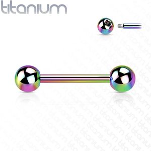 Titanium Barbell met Gekleurde PVD Coating