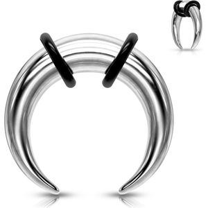 Gekleurde buffalo taper van chirurgisch staal - 1.6 mm - Zilver