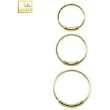 9 kt. geel gouden neusring met staafje - 11 mm