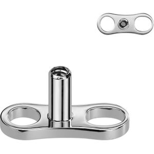 Titanium Dermal Anchor met Open ontwerp - 1.2 mm - 1.5 mm