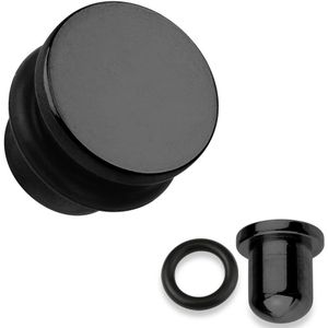 Zwarte plug - 8 mm