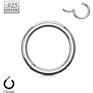 Segment ring van .925 sterling zilver met vast segment - 1.6 mm - 8 mm