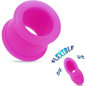 Flexibele siliconen tunnel in paars - 18 mm