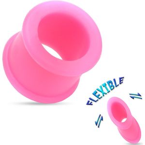 Flexibele siliconen tunnel in roze - 8 mm