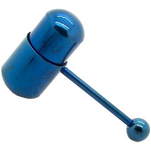 Vibrerende tongpiercing - Blauw