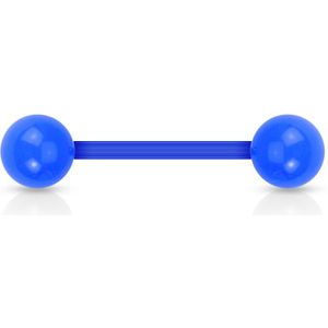 Bioflex barbells in heldere kleuren - blauw