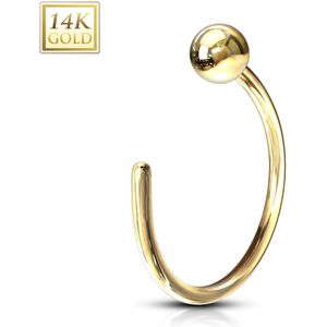 14 Kt. geel gouden neusring
