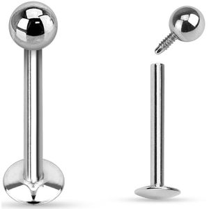 Basic intern geschroefde labret – 1.6 mm – 11 mm – 3 mm
