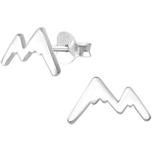 Sterling Zilver Ear Studs met Berg top