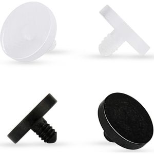 Dermal anchor retainer - zwart