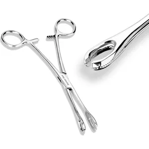 Piercingset 13-delige – Tang, 6 Rechte En 6 Gebogen Naalden – Geschikt Voor Oor, Neus, Lip En Navel – Compacte Kit Voor Thuis Of Onderweg