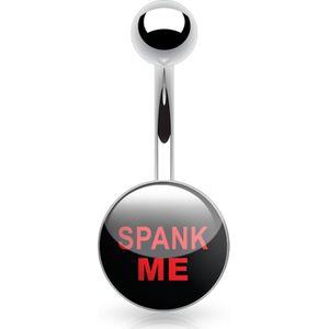 Navelpiercings met Kinky Tekst Logo's - Spank Me