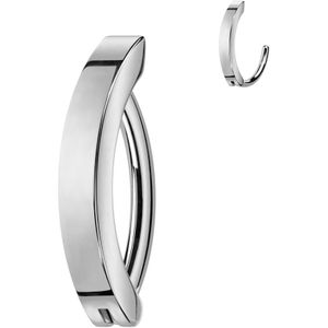 Design Navelpiercing met scharniersluiting - Zilver - 6 mm