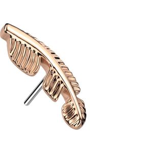 Threadless Titanium Veer Top - Rose Goud