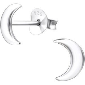 Sterling Zilveren Maan Oorknopjes