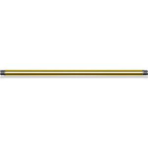Extern Geschroefd Gekleurd Chirurgisch Stalen Straight Barbell Staafje - Goud - 1.6 mm - 14 mm