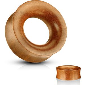 Saddle fit tunnel van licht saba hout – 16 mm