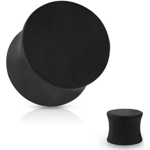 Mat zwart gekleurde saddle fit plug - 4 mm
