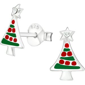Kerst oorbellen voor kids met kerstboom