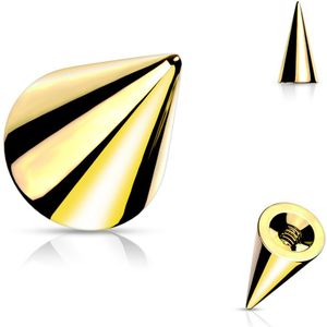 Opschroef spikes van staal - Goud - 1.2 mm - 3x3 mm