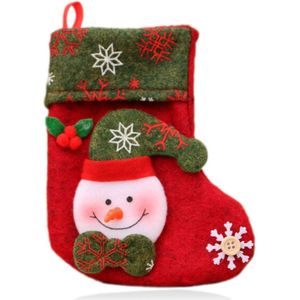Kerst sok met sneeuwpop om te vullen met je producten