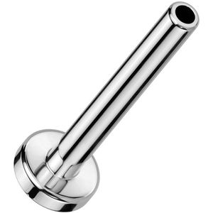 Massief Titanium Threadless Labret Staafje - Silver - 1.0 mm - 6 mm