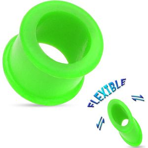 Flexibele siliconen tunnel in groen - 18 mm