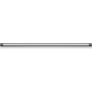 Extern Geschroefd Gekleurd Chirurgisch Stalen Straight Barbell Staafje - Zilver - 1.2 mm - 10 mm