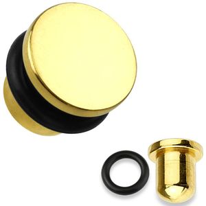 Gouden plug - 2 mm