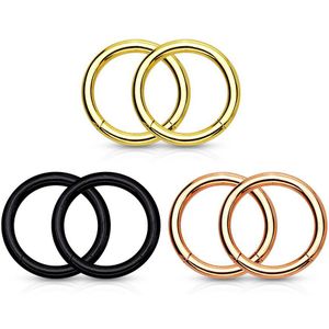 Voordeelset van gekleurde segment ringen met vast segment – 0.8 mm – 8 mm